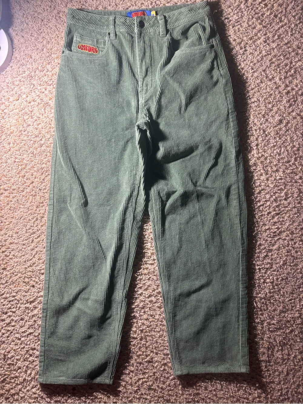 Empyre Green Corduroy Relaxed Jeans